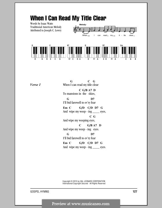 When I Can Read My Title Clear: Text und Akkorde by folklore