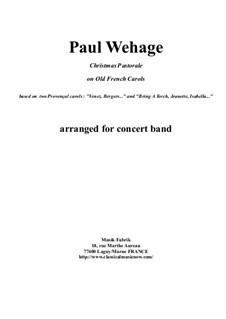 Christmas Pastorale on Old French Carols for concert band: Score only by Paul Wehage