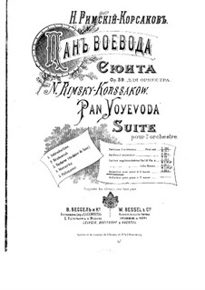 Pan Voyevoda, Op.59: Suite, for piano four hands by Nikolai Rimsky-Korsakov