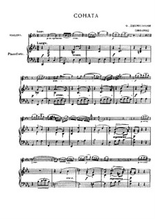 Sonate für Violine und Basso Continuo in c-Moll: Version für Violine und Klavier by Francesco Geminiani