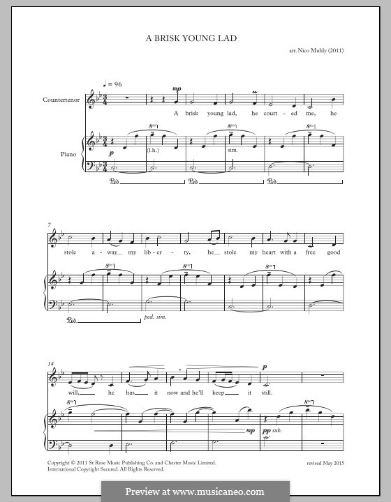 A Brisk Young Lad (from 'Four Traditional Songs'): A Brisk Young Lad (from 'Four Traditional Songs') by Nico Muhly