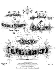 Zwei Stücke, Op.2: Nr.2 Mazurka by Theodor Leschetizky