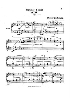 Zwei Stücke, Op.35: No.2 Souvenir d'Ischl by Theodor Leschetizky