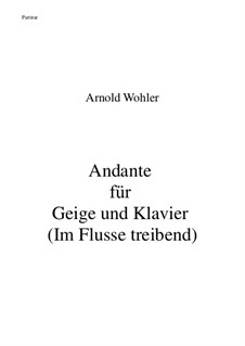 Andante für Geige und Klavier (Im Flusse treibend): Andante für Geige und Klavier (Im Flusse treibend) by Dr. Arnold Wohler