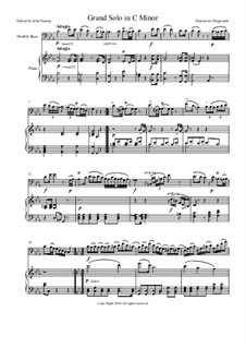 Grand Solo in C Minor: For double bass and piano by Domenico Dragonetti