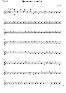 Fragmente: Aria, for chamber orchestra by Giuseppe Verdi