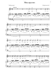Songs and Romances (Book I), Nos.24-50: No.36 I'm Sad by Alexander Sergeyevich Dargomyschski