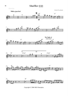 Shuffler: Für Tenorsaxophon by Fishel Pustilnik