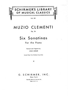 Vollständiger Satz: Für Klavier by Muzio Clementi