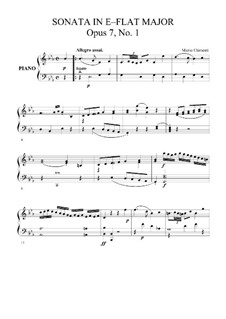 Drei Sonaten, Op.7: Sonate Nr.1 by Muzio Clementi