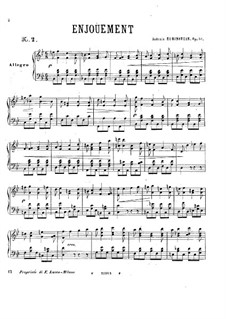 Sechs Stücke, Op.51: No.2 Enjouement by Anton Rubinstein