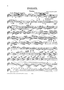 Sonate für Violine und Klavier Nr.3 in g-Moll, Op.98: Solostimme by Anton Rubinstein