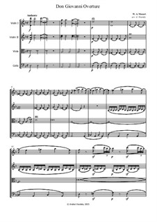 Ouvertüre: Für Streichquartett by Wolfgang Amadeus Mozart