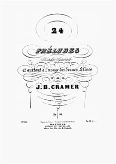 24 Preludes, Op.96: 24 Preludes by Johann Baptist Cramer