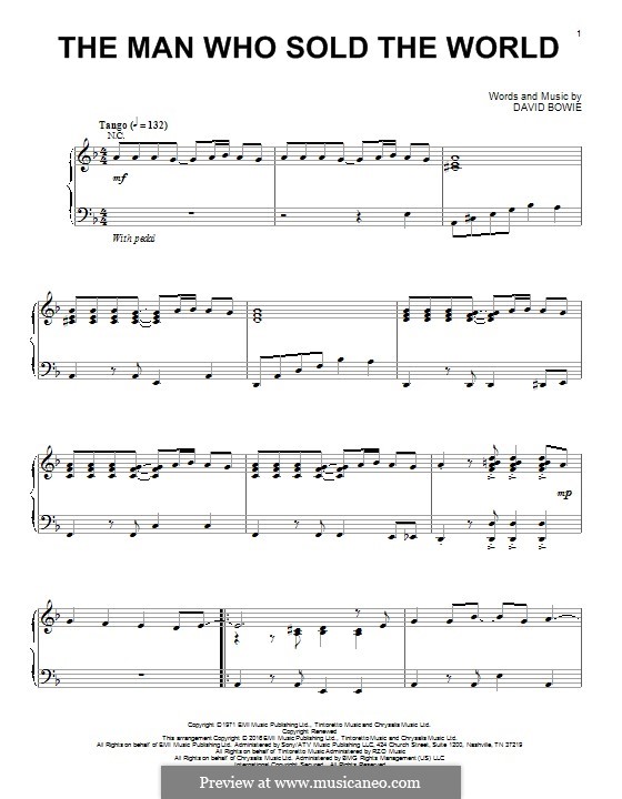 The Man Who Sold the World (Nirvana): Für Klavier (jazz version) by David Bowie