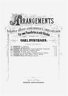 Fragmente: Ballet Music No.1, for two pianos four hands by Franz Schubert