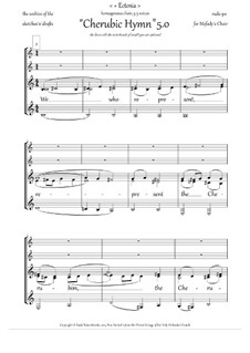 Cherubic Hymn (5.0, +Ect., Hm, 3-5vx, homog.ch.) - EN: Cherubic Hymn (5.0, +Ect., Hm, 3-5vx, homog.ch.) - EN by Rada Po