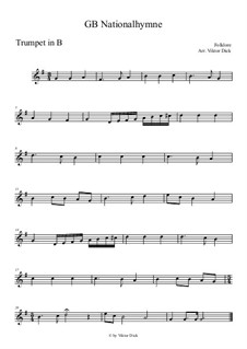 Gott schütze den Königin: For trumpet in B by folklore