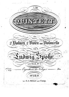 Zwei Streichquintette, Op.33: Quintett Nr.2 by Louis Spohr