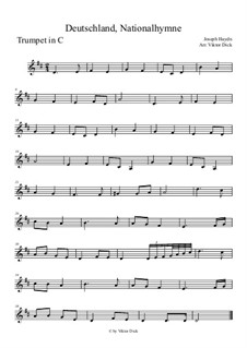 Österreische Nationalhymne, Hob.XXVIa/43: For trumpet in C by Joseph Haydn