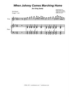 When Johnny Comes Marching Home: For string sextet by Patrick Sarsfield Gilmore