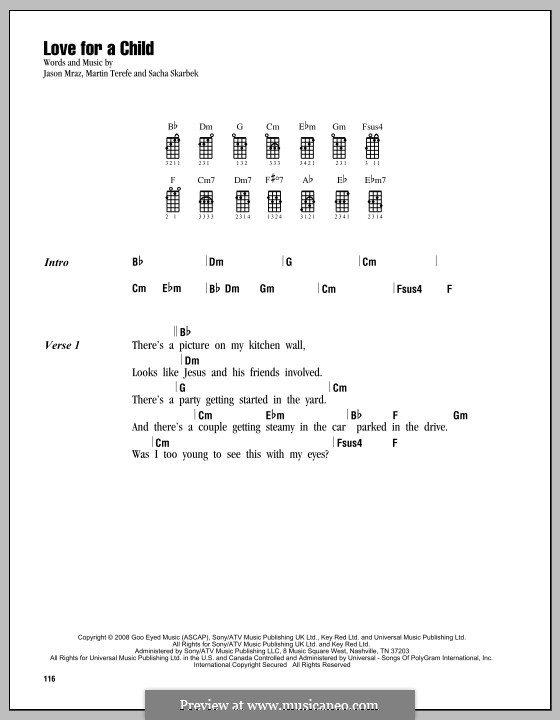 Love for a Child: Für Ukulele by Martin Terefe, Sacha Skarbek
