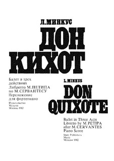 Don Quichotte: Für Klavier by Ludwig Minkus