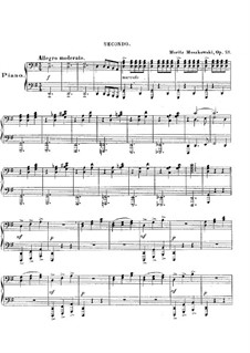 Album espagnol (Vier Stücke), Op.21: Für Klavier, vierhändig by Moritz Moszkowski