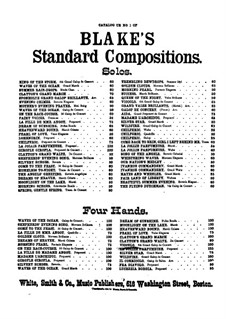 La jolie parfumeuse: Potpourri für Klavier, vierhändig by Jacques Offenbach