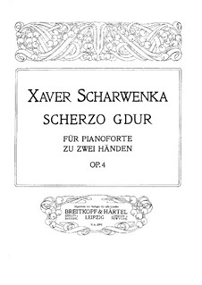 Scherzo in G-Dur, Op.4: Scherzo in G-Dur by Xaver Scharwenka