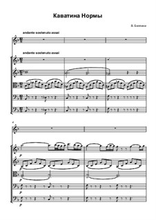 Casta diva: For voice and chamber orchestra by Vincenzo Bellini