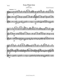 15 easy flute trios: No.12 Spanish Ladies by folklore