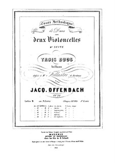 Duos für zwei Cellos, Op.52: Duo Nr.1 – Stimmen by Jacques Offenbach