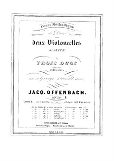 Duos für zwei Cellos, Op.53: Duo Nr.1 – Stimmen by Jacques Offenbach