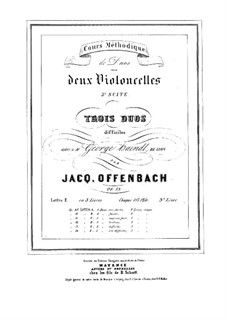 Duos für zwei Cellos, Op.53: Duo Nr.3 – Stimmen by Jacques Offenbach