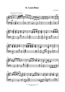 St. Louis Blues: For piano (version by R. V. Vesalainen) by William Christopher Handy