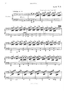Studien in kanonischer Form, Op.56: Nr.3, für Klavier, vierhändig by Robert Schumann