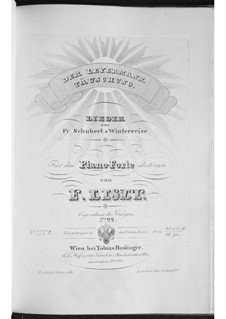Lieder Nr.24, 19: Bearbeitung für Klavier, S.561 No.8-9 by Franz Schubert