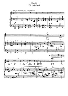 Dir ch'io t'ami: Für Stimme und Klavier by Francesco Mancini