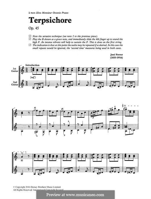 Terpsichore: Für Gitarre by José Ferrer