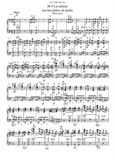 No.9 La cabane sur des pattes de poule, No.10 La grande porte: For bayan by Modest Mussorgski