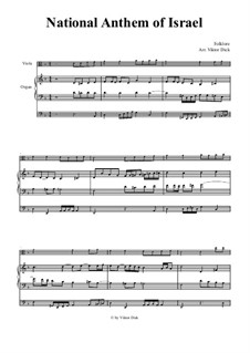 HaTikwa: Für Bratsche und Orgel by folklore