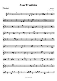 Jesu Kreuzigung: Für Klarinette by folklore
