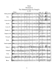 Ouvertüre: Vollpartitur by Wolfgang Amadeus Mozart