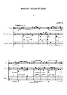 Duet for Viola and Guitar: Duet for Viola and Guitar by Jordan Grigg