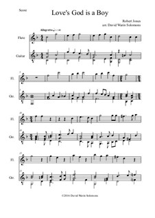 Love's God is a boy: Für Flöte und Gitarre by Robert Jones