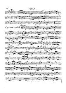 Streichquartett Nr.19 in C-Dur 'Dissonanzenquartett', K.465: Bratschenstimme by Wolfgang Amadeus Mozart