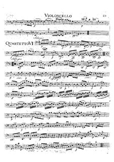 Streichquartett Nr.19 in C-Dur 'Dissonanzenquartett', K.465: Cellostimme by Wolfgang Amadeus Mozart