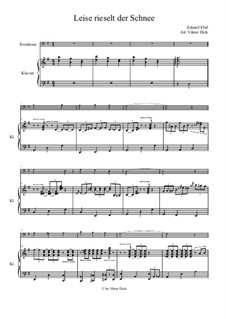 Leise rieselt der Schnee: Für Posaune und Klavier by Eduard Ebel