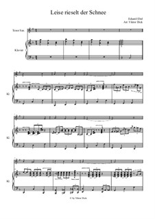 Leise rieselt der Schnee: Für Tenorsaxophon und Klavier by Eduard Ebel